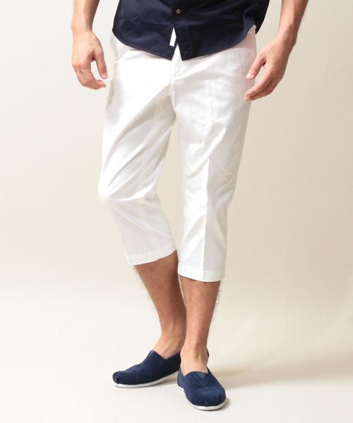 BEAUTY&YOUTH UNITED ARROWS（ビューティーアンドユースユナイテッドアローズ）の「BY ツイル ノープリーツ クロップドパンツ◆（チノパンツ・メンズ・ナチュラル/ネイビー/ホワイト・SMALL/X-LARGE/MEDIUM/LARGE）」の16枚目の写真