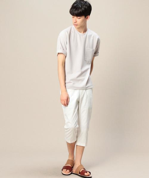 BEAUTY&YOUTH UNITED ARROWS（ビューティーアンドユースユナイテッドアローズ）の「BY ツイル ノープリーツ クロップドパンツ◆（チノパンツ・メンズ・ナチュラル/ネイビー/ホワイト・SMALL/X-LARGE/MEDIUM/LARGE）」の14枚目の写真