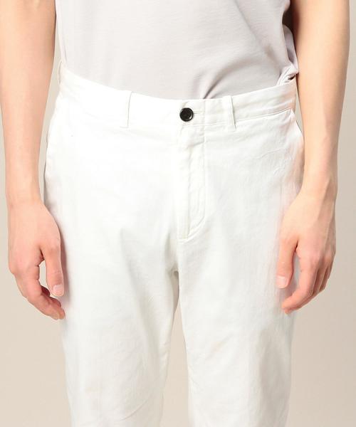 BEAUTY&YOUTH UNITED ARROWS（ビューティーアンドユースユナイテッドアローズ）の「BY ツイル ノープリーツ クロップドパンツ◆（チノパンツ・メンズ・ナチュラル/ネイビー/ホワイト・SMALL/X-LARGE/MEDIUM/LARGE）」の5枚目の写真