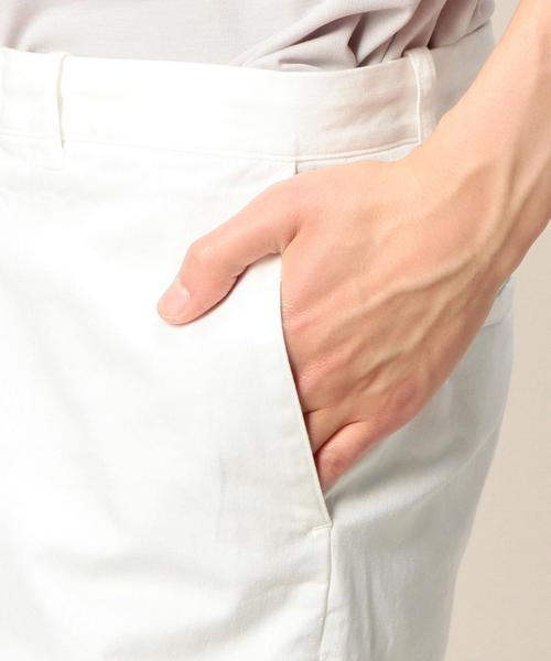 BEAUTY&YOUTH UNITED ARROWS（ビューティーアンドユースユナイテッドアローズ）の「BY ツイル ノープリーツ クロップドパンツ◆（チノパンツ・メンズ・ナチュラル/ネイビー/ホワイト・SMALL/X-LARGE/MEDIUM/LARGE）」の6枚目の写真