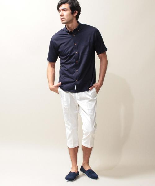 BEAUTY&YOUTH UNITED ARROWS（ビューティーアンドユースユナイテッドアローズ）の「BY ツイル ノープリーツ クロップドパンツ◆（チノパンツ・メンズ・ナチュラル/ネイビー/ホワイト・SMALL/X-LARGE/MEDIUM/LARGE）」の17枚目の写真