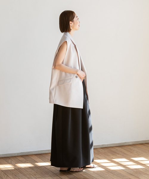 NOBLE ノーブル ロングベントジレ　36 noble ノーブル ロングベント ジレ ベスト 36 - メルカリ