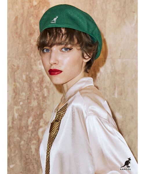 jouetie(ジュエティ)の「【KANGOL】ハンチング(ハンチング/ベレー帽・レディース・ブラック/グリーン/ピンク・M)」の19枚目の写真