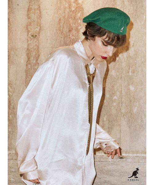 jouetie(ジュエティ)の「【KANGOL】ハンチング(ハンチング/ベレー帽・レディース・ブラック/グリーン/ピンク・M)」の21枚目の写真