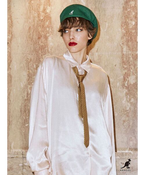 jouetie(ジュエティ)の「【KANGOL】ハンチング(ハンチング/ベレー帽・レディース・ブラック/グリーン/ピンク・M)」の22枚目の写真