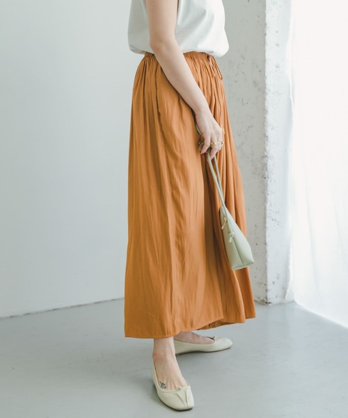 ITEMS URBANRESEARCH（アイテムズ アーバンリサーチ）の「イージーガウチョパンツ（その他パンツ・レディース・ベージュ/キャメル/ブラック・FREE）」の4枚目の写真