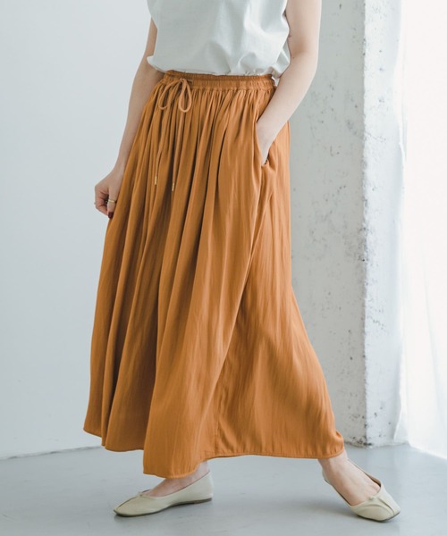 ITEMS URBANRESEARCH（アイテムズ アーバンリサーチ）の「イージーガウチョパンツ（その他パンツ・レディース・ベージュ/キャメル/ブラック・FREE）」の6枚目の写真