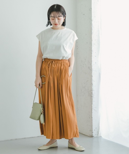 ITEMS URBANRESEARCH（アイテムズ アーバンリサーチ）の「イージーガウチョパンツ（その他パンツ・レディース・ベージュ/キャメル/ブラック・FREE）」の11枚目の写真