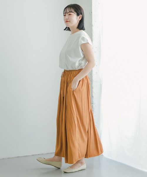 ITEMS URBANRESEARCH（アイテムズ アーバンリサーチ）の「イージーガウチョパンツ（その他パンツ・レディース・ベージュ/キャメル/ブラック・FREE）」の12枚目の写真