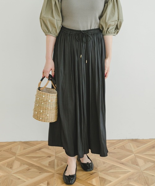 ITEMS URBANRESEARCH（アイテムズ アーバンリサーチ）の「イージーガウチョパンツ（その他パンツ・レディース・ベージュ/キャメル/ブラック・FREE）」の20枚目の写真