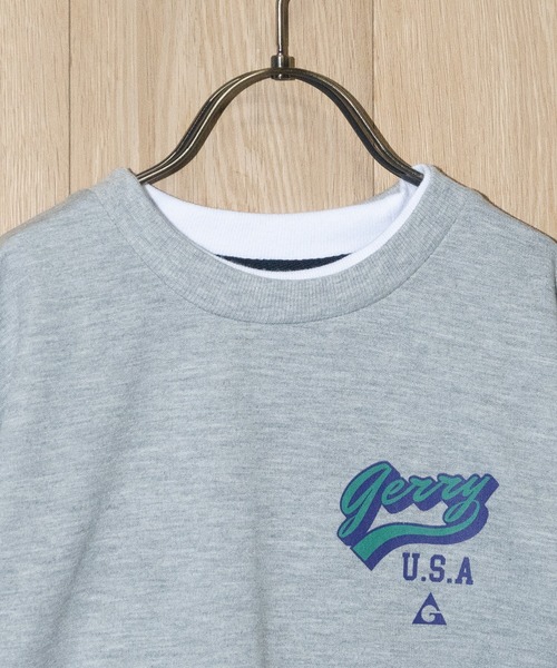 GERRY（ジェリー）の「【30】〔GERRY/ジェリー〕ミニ裏毛 クルーネック プリント半袖スウェット（Tシャツ/カットソー・キッズ・ネイビー/ブルー/杢グレー/ダークグレー/ブラック/ブルー系その他・130/150/140/160）」の12枚目の写真