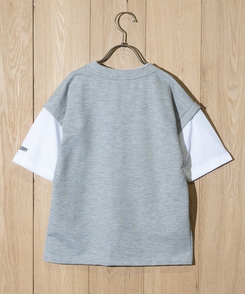GERRY（ジェリー）の「【30】〔GERRY/ジェリー〕ミニ裏毛 クルーネック プリント半袖スウェット（Tシャツ/カットソー・キッズ・ネイビー/ブルー/杢グレー/ダークグレー/ブラック/ブルー系その他・130/150/140/160）」の7枚目の写真