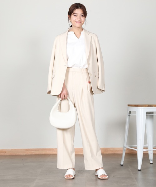 aity（アイティ）の「ヘンリーネックノースリーブ（Tシャツ/カットソー・レディース・パープル/チャコール/モカ/ブラック/アイボリー/ワイン・M）」の10枚目の写真