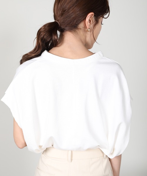 aity（アイティ）の「ヘンリーネックノースリーブ（Tシャツ/カットソー・レディース・パープル/チャコール/モカ/ブラック/アイボリー/ワイン・M）」の20枚目の写真