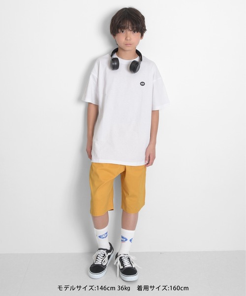 GLAZOS(グラソス)の「ワッペン付き半袖Tシャツ(Tシャツ/カットソー・キッズ・ホワイト/グリーン/イエロー・170cm/140cm/150cm/160cm)」の5枚目の写真