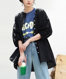 apartment department | ドビードット ピンタック ボリュームスリーブブラウス(シャツ/ブラウス)