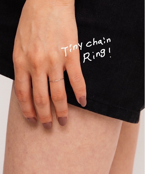 whim(ウィム)の「Tiny Chain Ring-チェーンリング-(リング・レディース・ゴールド/シルバー・FREE)」の7枚目の写真