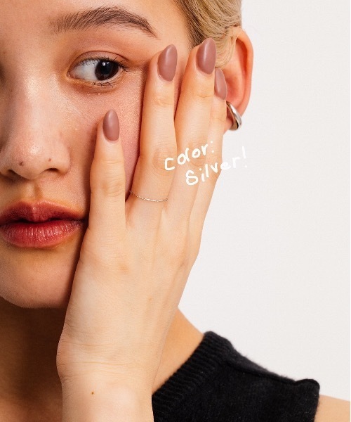 whim(ウィム)の「Tiny Chain Ring-チェーンリング-(リング・レディース・ゴールド/シルバー・FREE)」の8枚目の写真