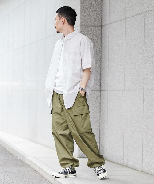 coen（コーエン）の「強撚ブロードストライプレギュラーカラーシャツ（シャツ/ブラウス・メンズ・ライトブルー/ホワイト・XL/L/M/S）」の14枚目の写真