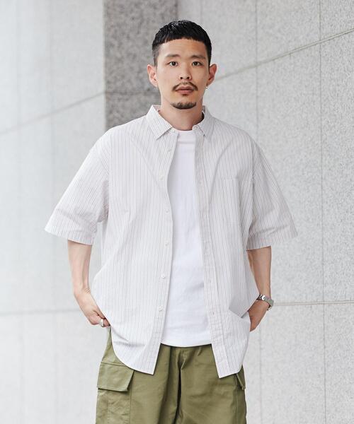 coen（コーエン）の「強撚ブロードストライプレギュラーカラーシャツ（シャツ/ブラウス・メンズ・ライトブルー/ホワイト・XL/L/M/S）」の17枚目の写真