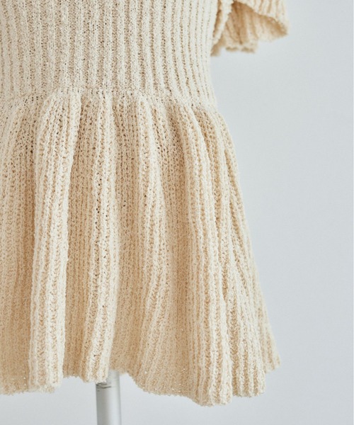 pomiii（ポミー）の「フリルサマーニットビスチェ（ニット/セーター・レディース・ベージュ/ミント・FREE）」の22枚目の写真