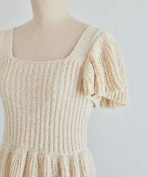 pomiii（ポミー）の「フリルサマーニットビスチェ（ニット/セーター・レディース・ベージュ/ミント・FREE）」の21枚目の写真