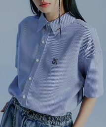 ROMANTIC CROWN | 【UNISEX】ROMANTIC CROWN/ロゴストライプシャツ 2194764(シャツ/ブラウス)