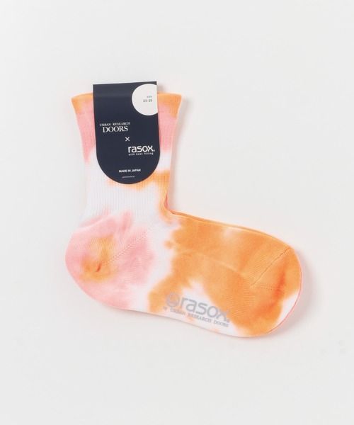 rasox(ラソックス)の「『別注』rasox×DOORS URDタイダイミッド(ソックス/靴下・レディース・オレンジ系その他/グリーン系その他/ブルー系その他・23-25)」の3枚目の写真