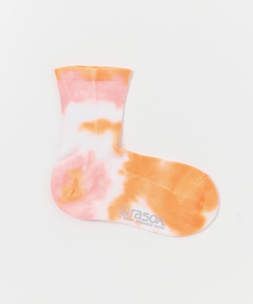 rasox(ラソックス)の「『別注』rasox×DOORS URDタイダイミッド(ソックス/靴下・レディース・オレンジ系その他/グリーン系その他/ブルー系その他・23-25)」の7枚目の写真