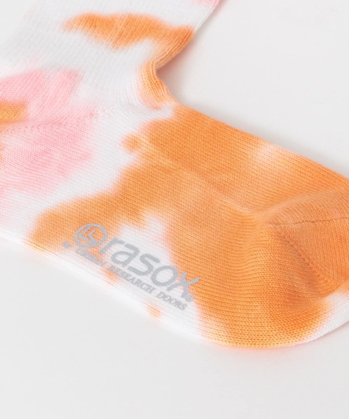 rasox(ラソックス)の「『別注』rasox×DOORS URDタイダイミッド(ソックス/靴下・レディース・オレンジ系その他/グリーン系その他/ブルー系その他・23-25)」の9枚目の写真