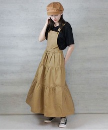 トップス スウェット サロペット/オーバーオール」に該当するベージュ