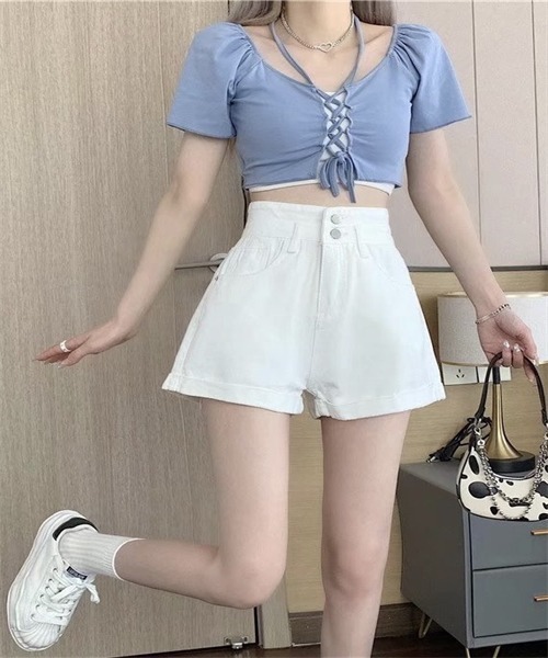 Roll up denim short pants | DIANTÉ (ディアンテ)公式通販サイト