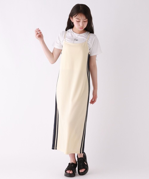 repipi armario(レピピ アルマリオ)の「☆セットアイテム☆サイドラインキャミワンピース(ワンピース・キッズ・ブラック/アイボリー・LARGE/MEDIUM/SMALL)」の15枚目の写真