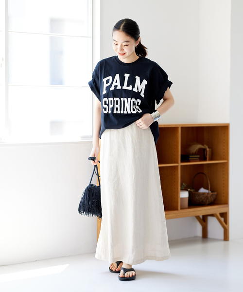 JOURNAL STANDARD(ジャーナルスタンダード)の「《追加3》ラウンドヘムロゴTシャツ(Tシャツ/カットソー・レディース・ライトグレー/ホワイト/レッド/ブラック・FREE)」の13枚目の写真