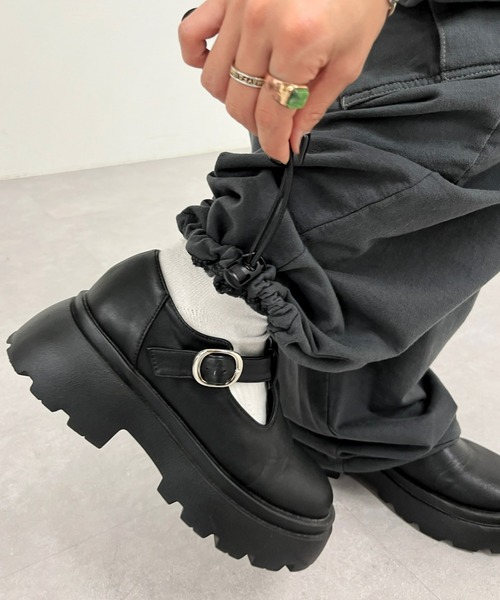 WHO'S WHO gallery（フーズフーギャラリー）の「グラデ裏毛カーゴワイドパンツ（カーゴパンツ・レディース・グレー・FREE）」の3枚目の写真