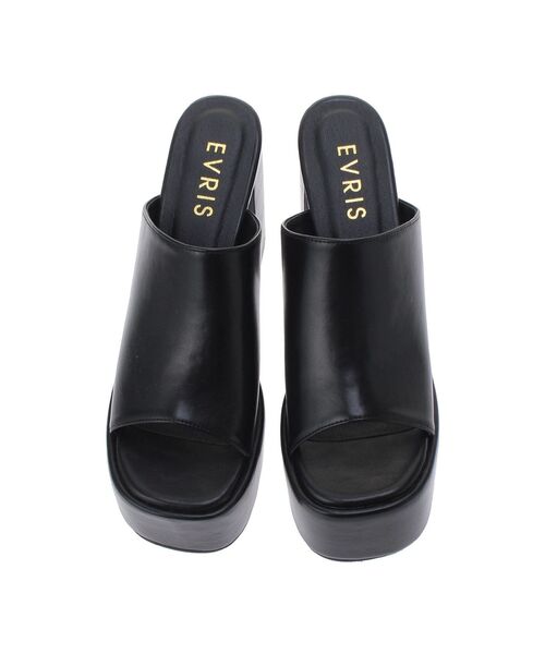 EVRIS（エヴリス）の「チャンキーヒールサンダル（サンダル・レディース・ホワイト/ブラック・SMALL/MEDIUM/LARGE）」の21枚目の写真