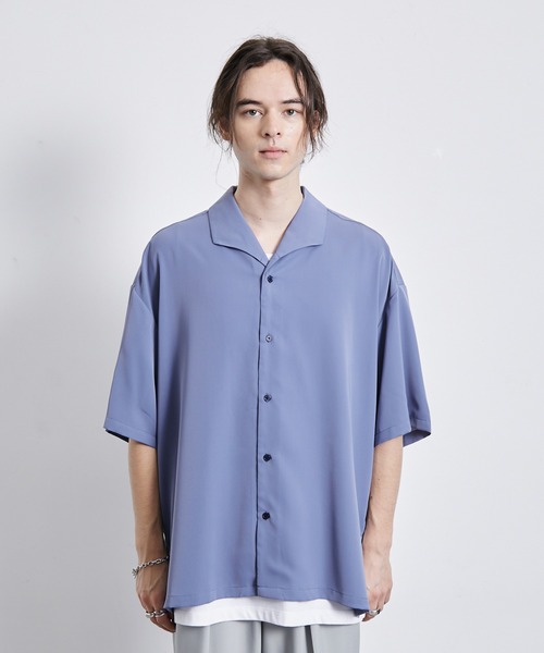 JUNRED（ジュンレッド）の「フラワージャカードイタリアンカラーシャツ（シャツ/ブラウス・メンズ・ホワイト/ブラック/ブルー系その他4・L/M/S）」の10枚目の写真