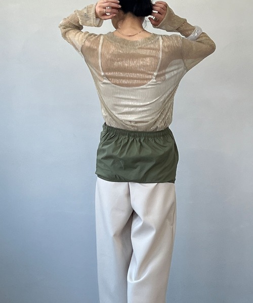 chuclla（チュクラ）の「ラメプリーツ シアーロングプルオーバー chw23a007（Tシャツ/カットソー・レディース・ベージュ・FREE）」の19枚目の写真