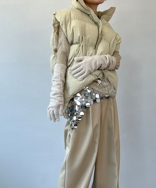 chuclla（チュクラ）の「ラメプリーツ シアーロングプルオーバー chw23a007（Tシャツ/カットソー・レディース・ベージュ・FREE）」の6枚目の写真