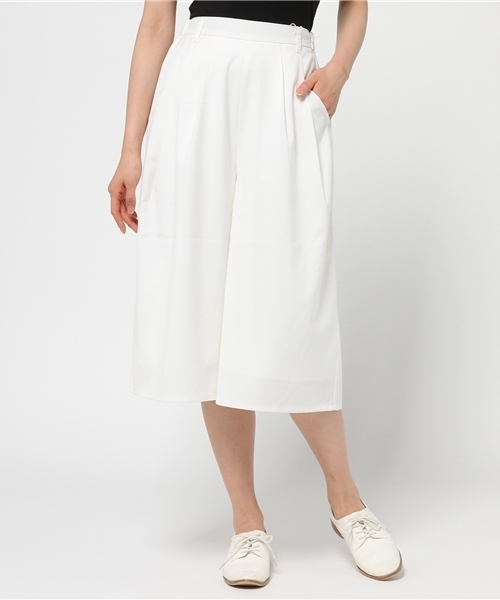 HARE（ハレ）の「２タックガウチョパンツ(HARE)（その他パンツ・レディース・ホワイト系その他/ブラック/カーキ/オフホワイト・FREE）」の2枚目の写真