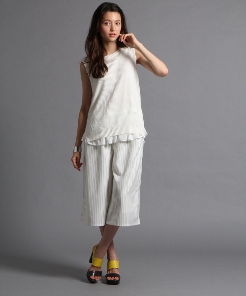 HARE（ハレ）の「２タックガウチョパンツ(HARE)（その他パンツ・レディース・ホワイト系その他/ブラック/カーキ/オフホワイト・FREE）」の15枚目の写真