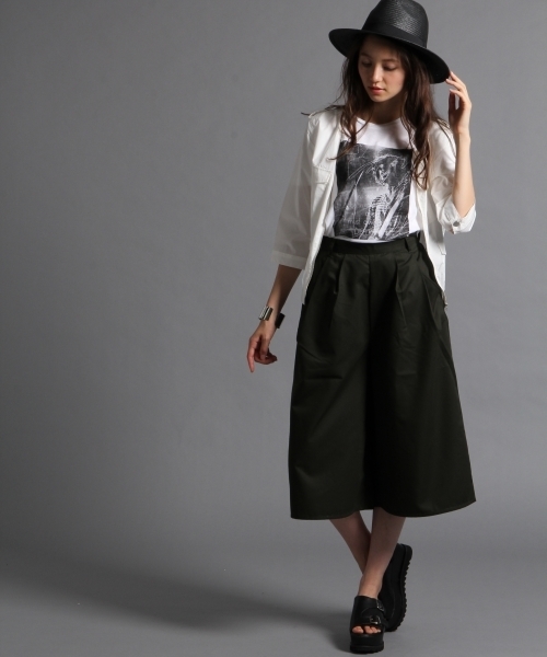 HARE（ハレ）の「２タックガウチョパンツ(HARE)（その他パンツ・レディース・ホワイト系その他/ブラック/カーキ/オフホワイト・FREE）」の17枚目の写真