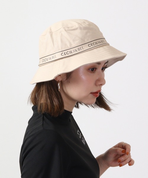 CECIL McBEE（セシルマクビー）の「CECIL McBEE greenロゴライン　バケットハット（ハット・レディース・ブラック/ベージュ・FREE）」の21枚目の写真