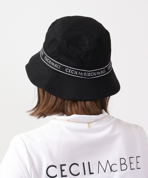 CECIL McBEE（セシルマクビー）の「CECIL McBEE greenロゴライン　バケットハット（ハット・レディース・ブラック/ベージュ・FREE）」の12枚目の写真
