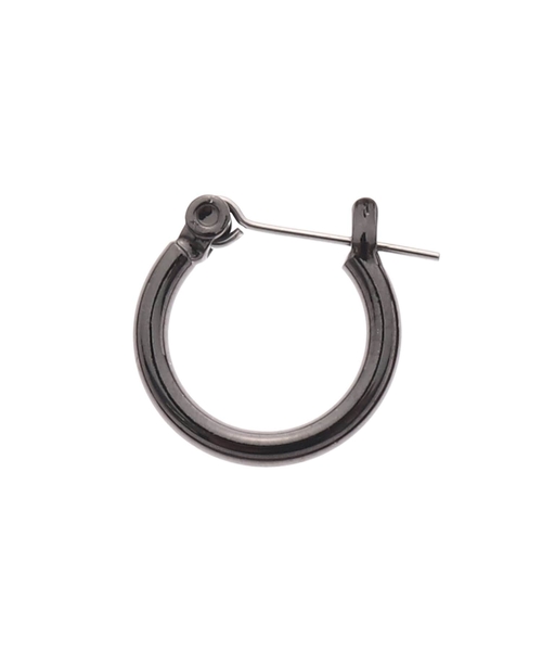 tk.TAKEO KIKUCHI（ティーケータケオキクチ）の「◆フープピアス（ピアス（両耳用）・メンズ・シルバー/ブラック・00）」の7枚目の写真