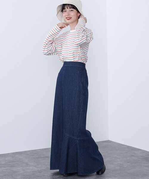 BEAMS HEART(ビームスハート)の「BEAMS HEART / ユルボーダー Tシャツ(Tシャツ/カットソー・レディース・ホワイト系その他5/ブルー系その他3/その他/その他1・FREE)」の19枚目の写真