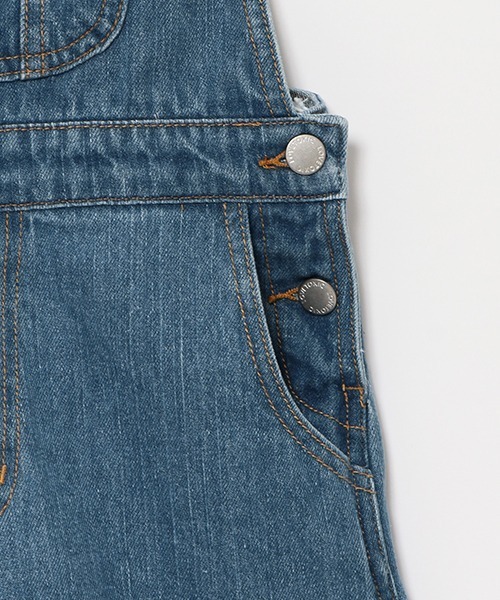 LOVETOXIC(ラブトキシック)の「ショートサロペット(サロペット/オーバーオール・キッズ・グレー/ブルー/アイボリー・S/M/L/SS)」の12枚目の写真