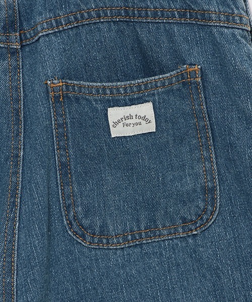 LOVETOXIC(ラブトキシック)の「ショートサロペット(サロペット/オーバーオール・キッズ・グレー/ブルー/アイボリー・S/M/L/SS)」の6枚目の写真