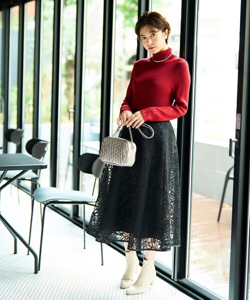 SHOO・LA・RUE（シューラルー）の「◆やわらかく履きやすい 高見え ストレッチブーツ（ブーツ・レディース・サンドベージュ/ブラック/ナチュラル・25/45/35）」の18枚目の写真