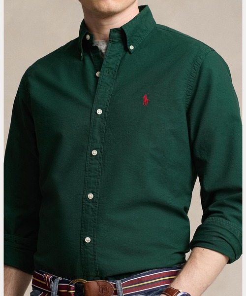 POLO RALPH LAUREN(ポロ ラルフ ローレン)の「クラシック フィット ガーメントダイド オックスフォード シャツ(シャツ/ブラウス・メンズ・グリーン・L/M/S/XL/XS/XXL)」の5枚目の写真